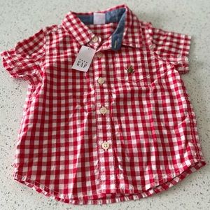 Baby GAP red Button down shirt